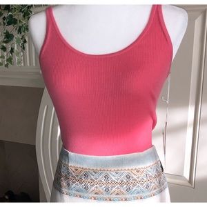 Worth Pink Cashmere Tank Top New Size M